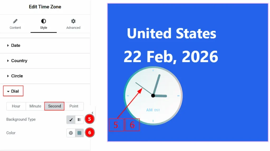 S. Analog Dial Second - BdThemes