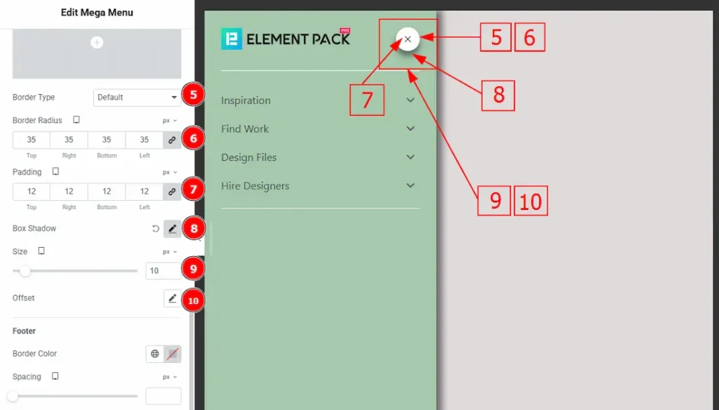 Style Offcanvas Choose Icon Normal 02 - BdThemes