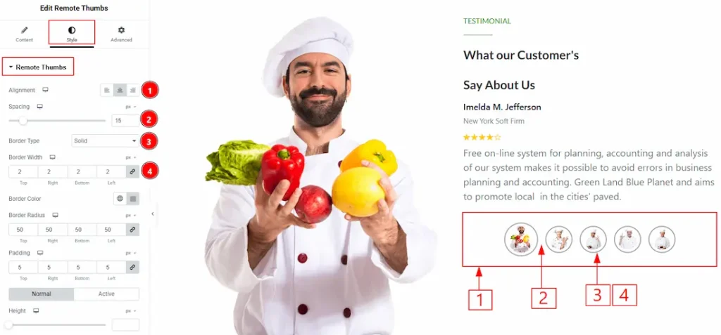 Remote Thumbs Section