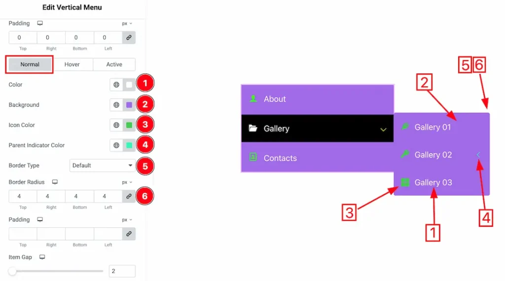 Sub Menu Normal 1 - BdThemes