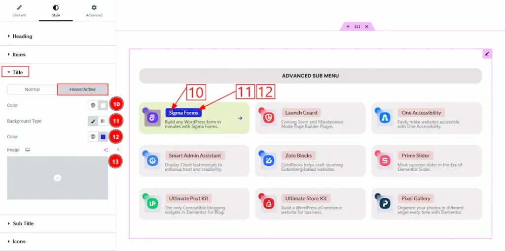 Title Hover - BdThemes