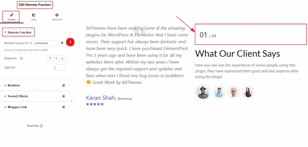 Set CSS ID for the Widget