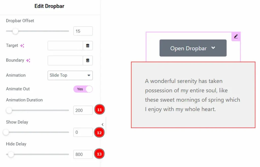 Content Dropbar Options 03 - BdThemes