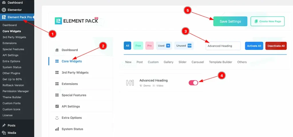 How To Use The Advanced Heading Widget By Element Pack Pro