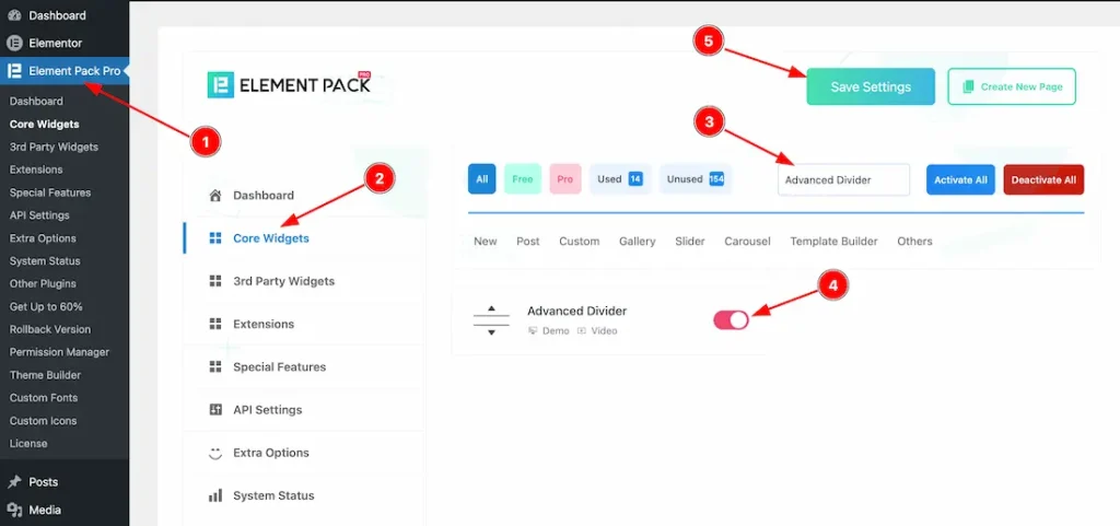 How To Use The Advanced Divider Widget By Element Pack Pro