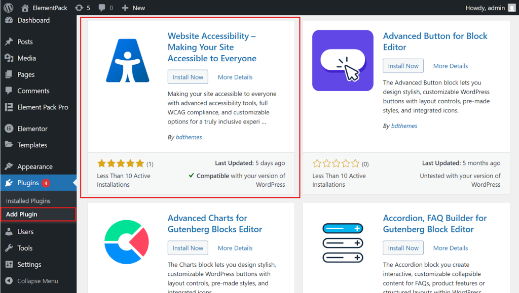 make a website accessible for the deaf - Install the Website Accessibility Plugin