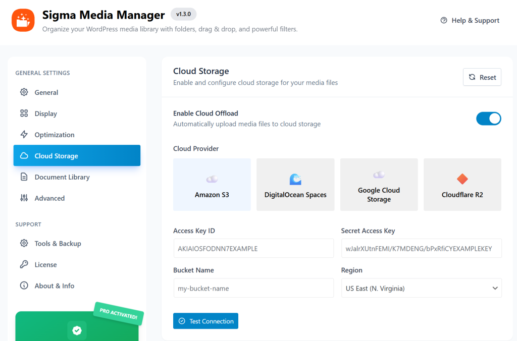 Cloud Storage Integration