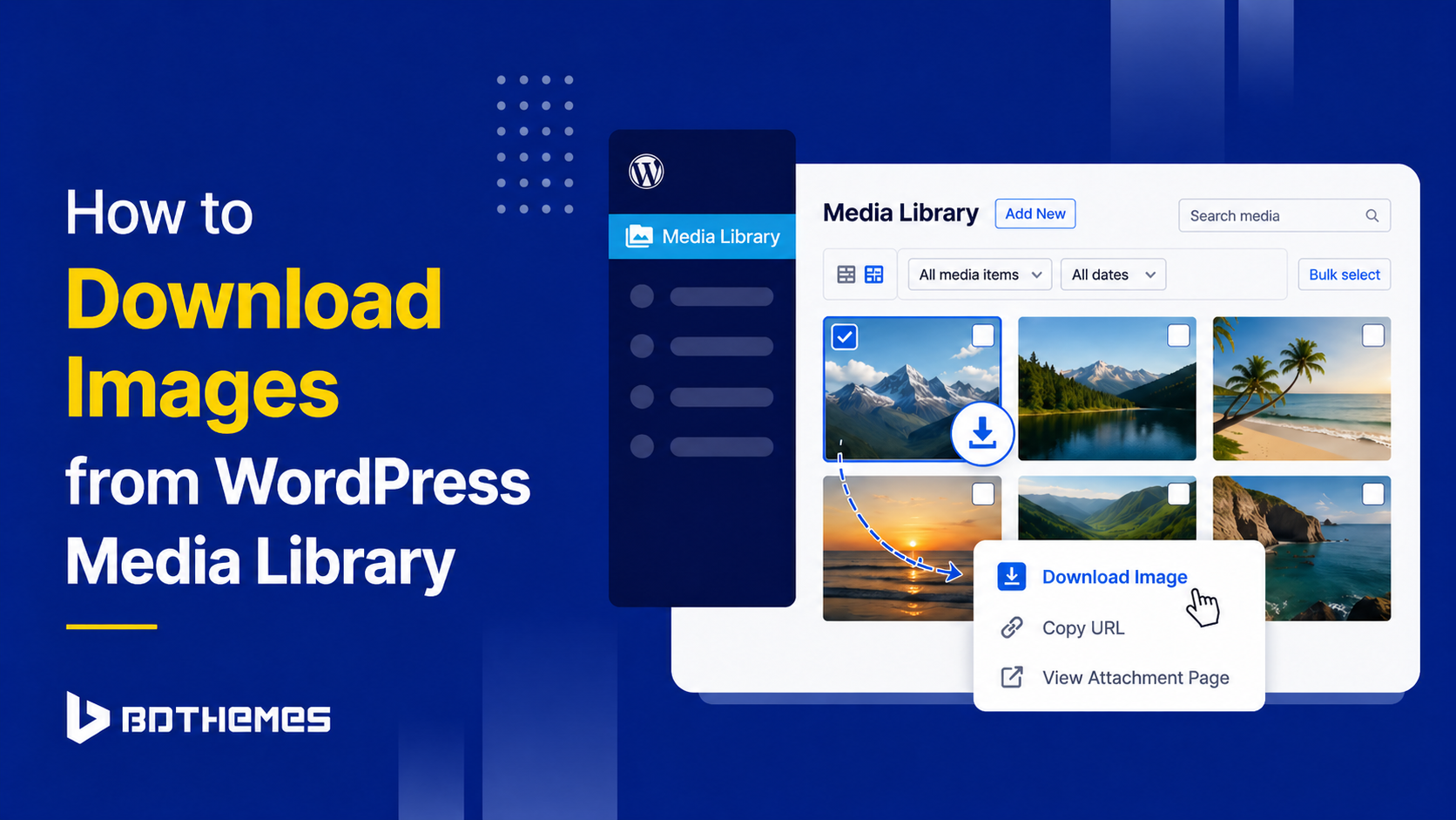 Download Images From WordPress Media Library