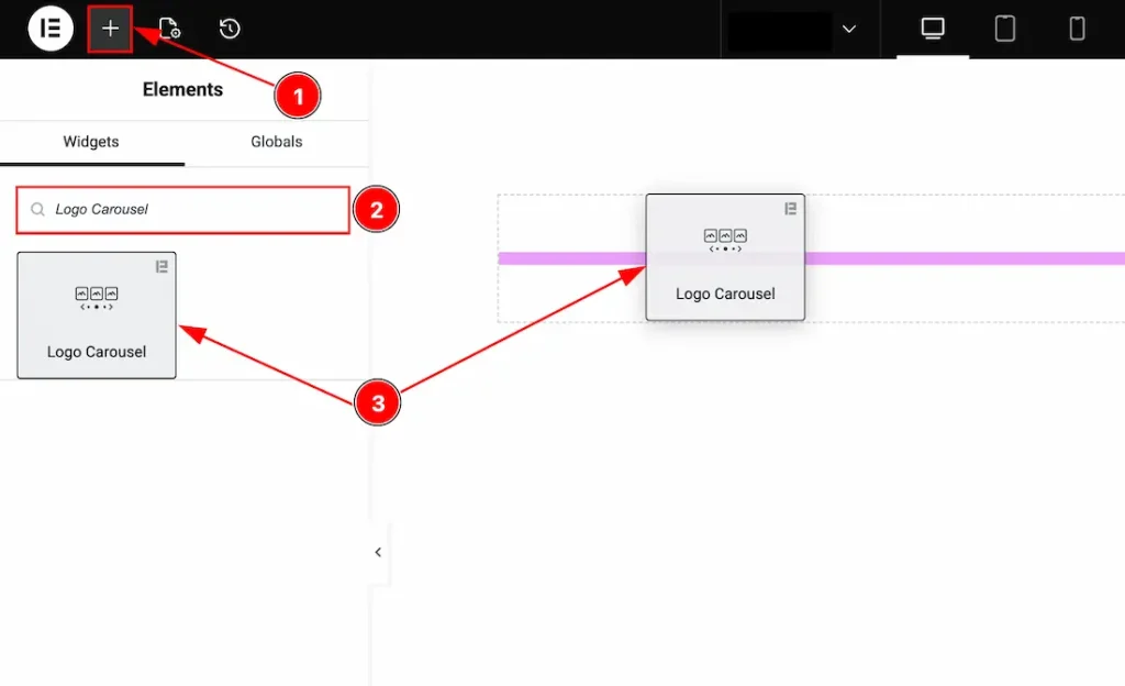 Inserting The Logo Carousel Widget