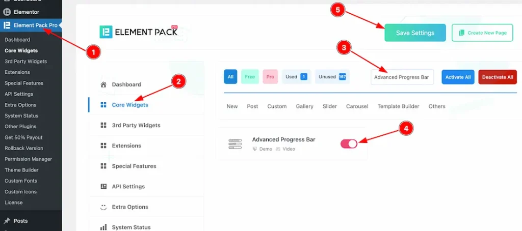 How To Use The Advanced Progress Bar Widget By Element Pack Pro