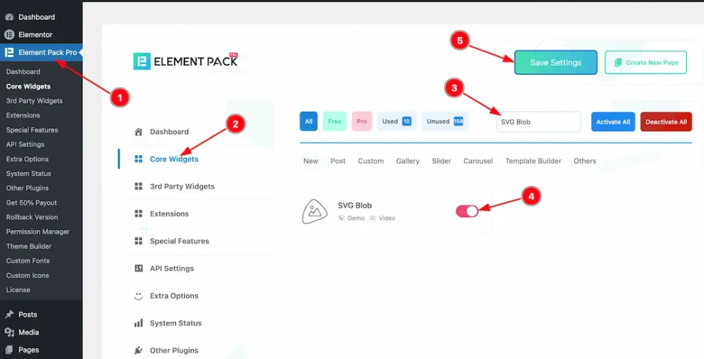 How to use the SVG Blob widget by Element Pack Pro