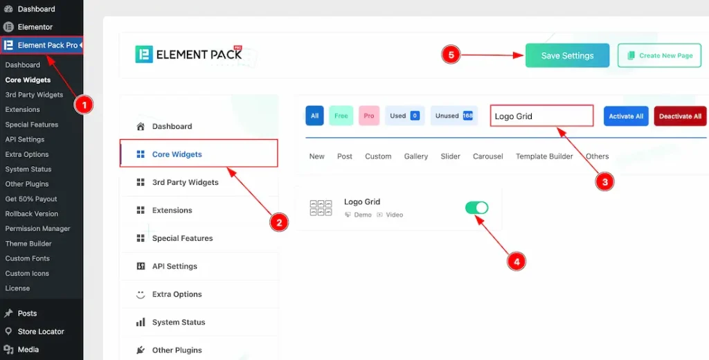 How to use the Logo Grid widget by Element Pack Pro