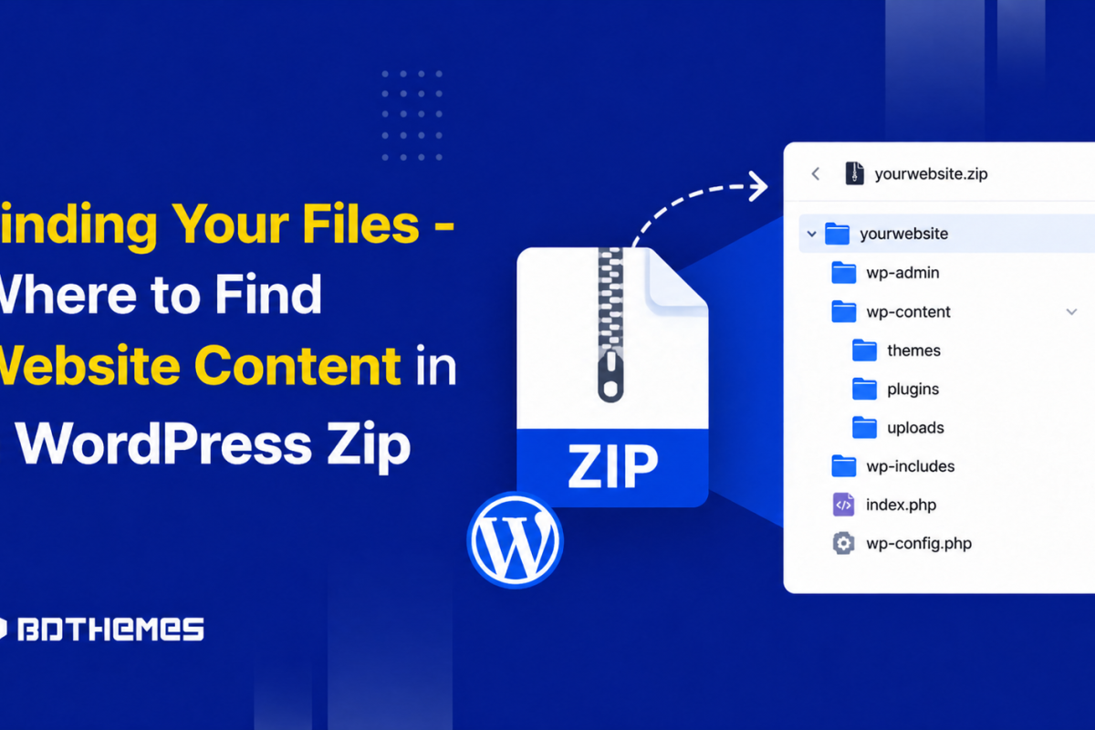 Finding Your Files Where to Find Website Content in a WordPress Zip - BdThemes