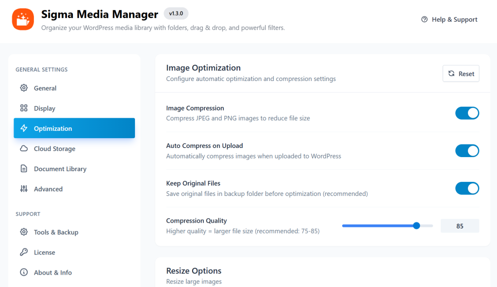 Image Optimization Built In