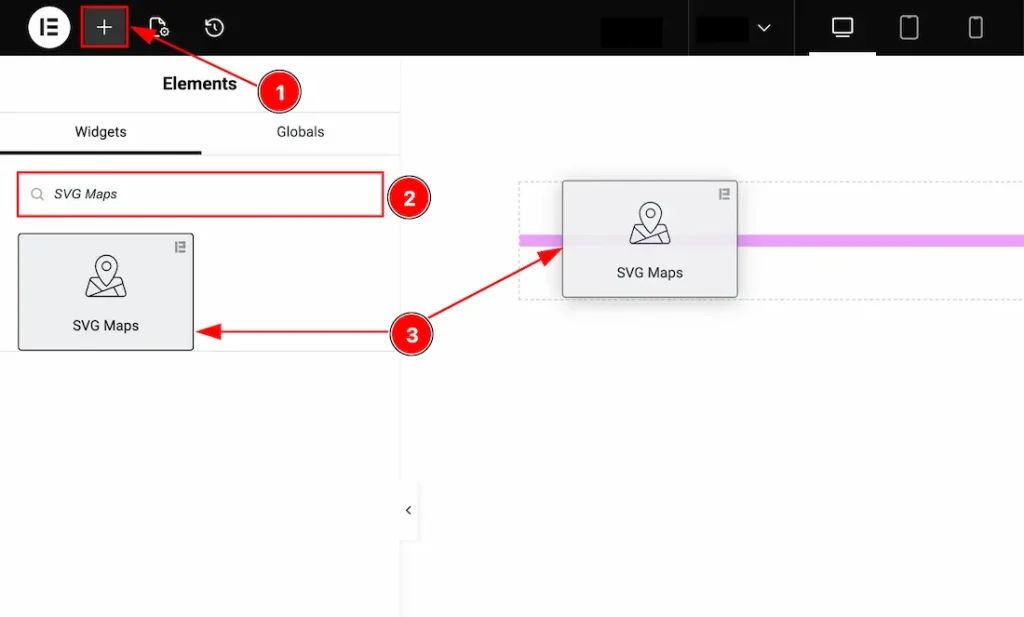 Inserting The SVG Maps Widget