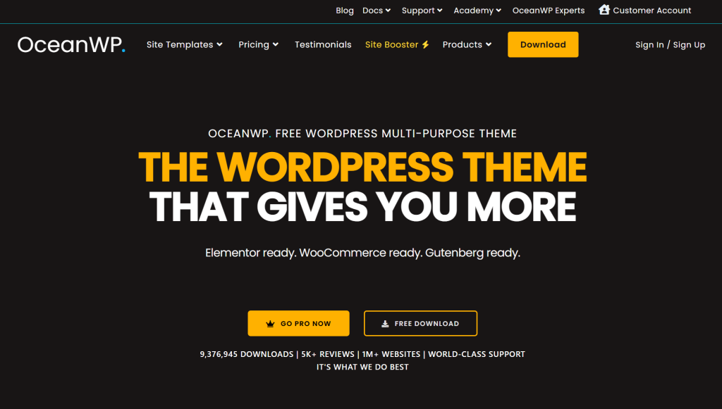 OceanWP - Best WordPress Themes for Blogs