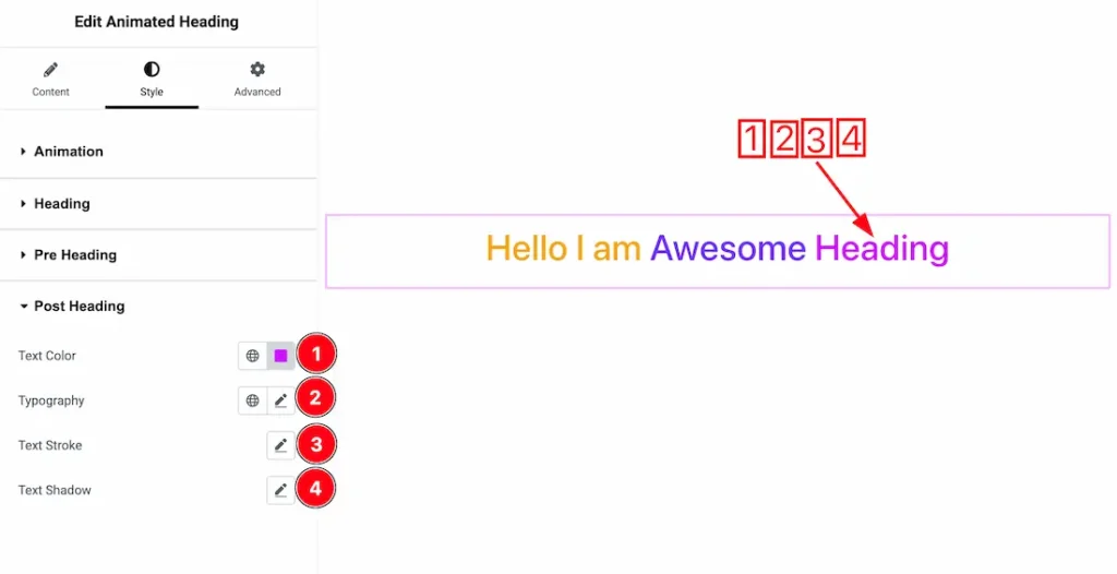 Post Heading Section