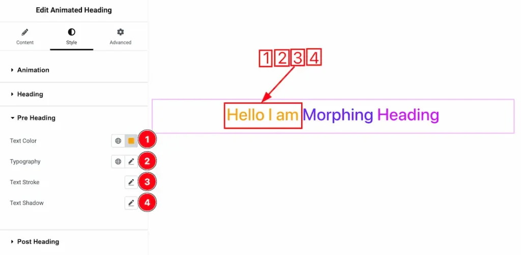 Pre Heading Section