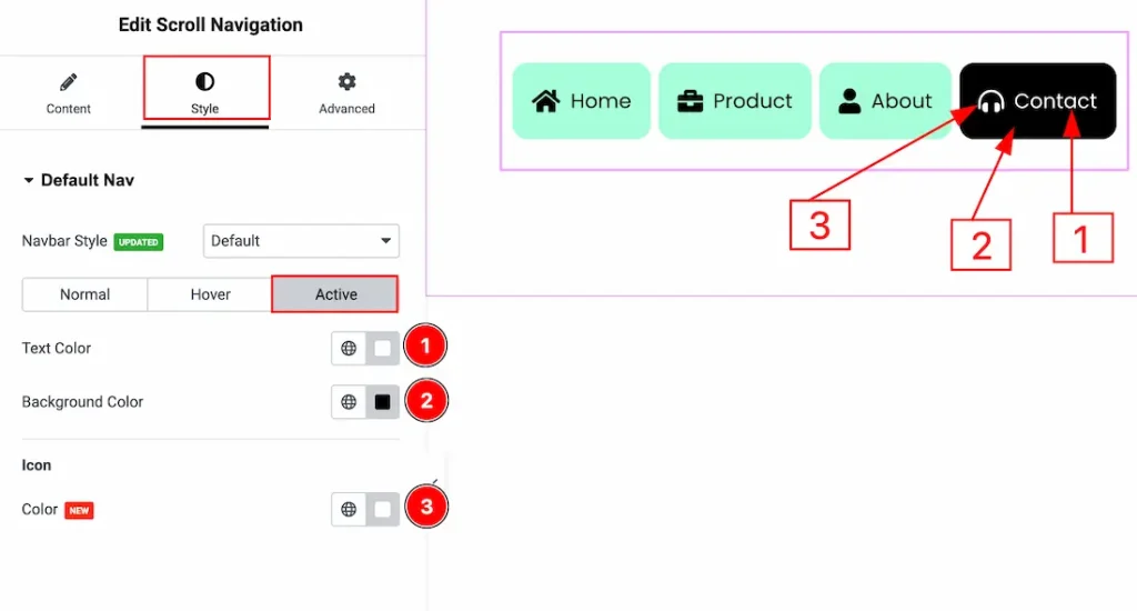 S Deafult Nav Active - BdThemes