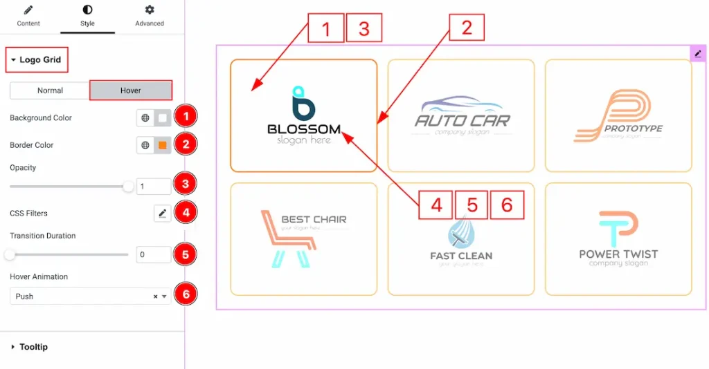 S Logo Grid hover - BdThemes