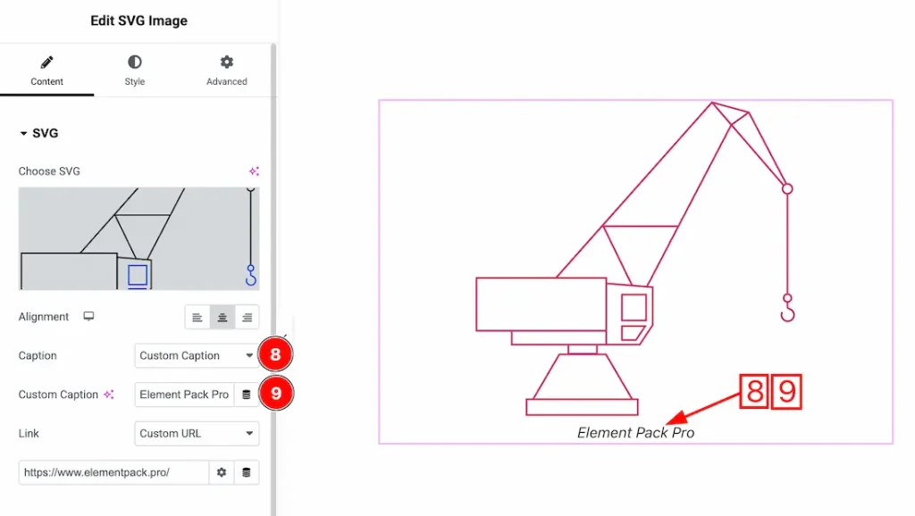 When Caption Type- Custom Caption