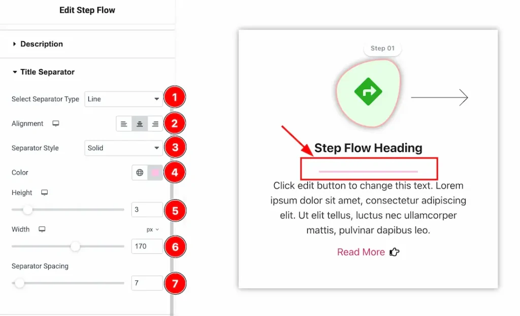 Title Separator Section