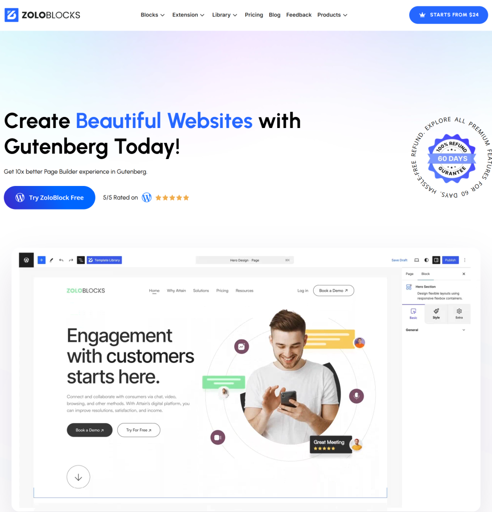 ZoloBlocks - Best Gutenberg Page Builder for WordPress Blog Themes