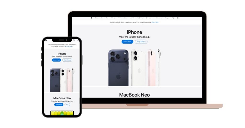 Apple: Minimal Layout Design