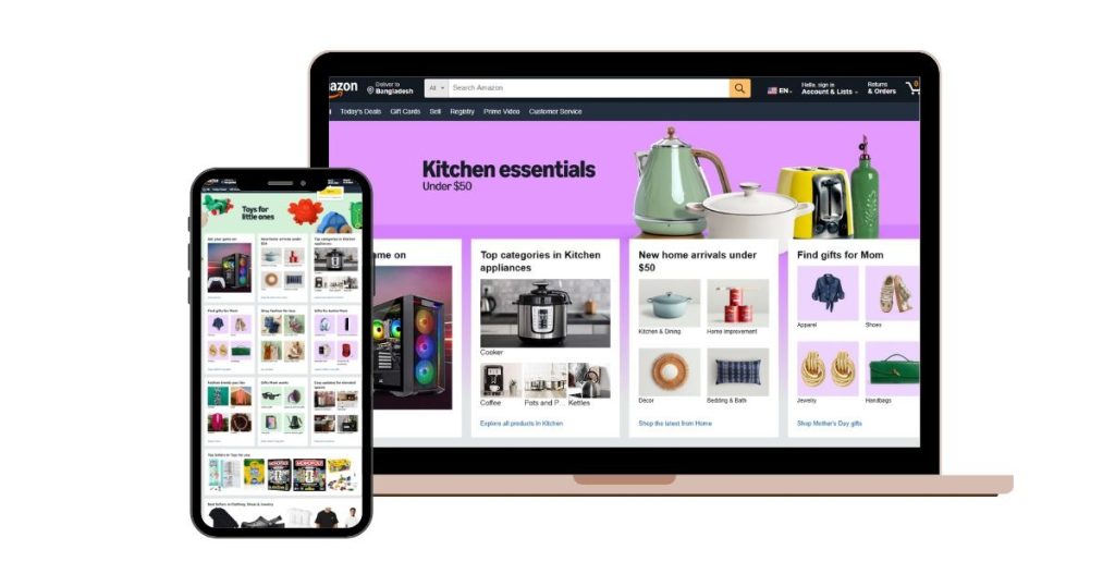 Amazon: Fast Loading Design