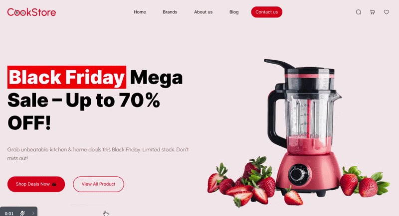 Black Friday sale on kitchen appliances