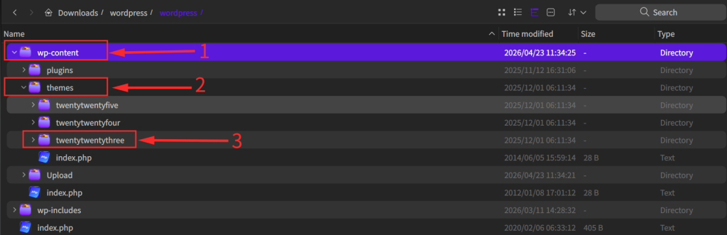 Extracting Theme or Plugin Files From a Full Backup