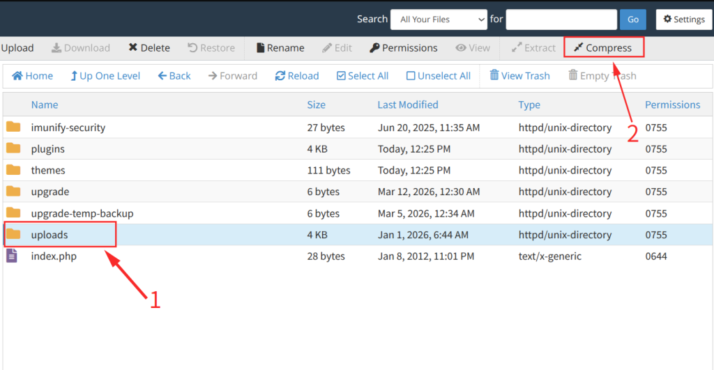 Compress the Folder to a ZIP