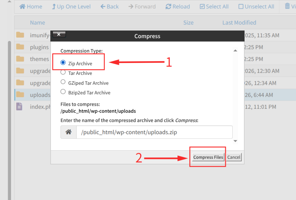 Wait for Compression to Complete