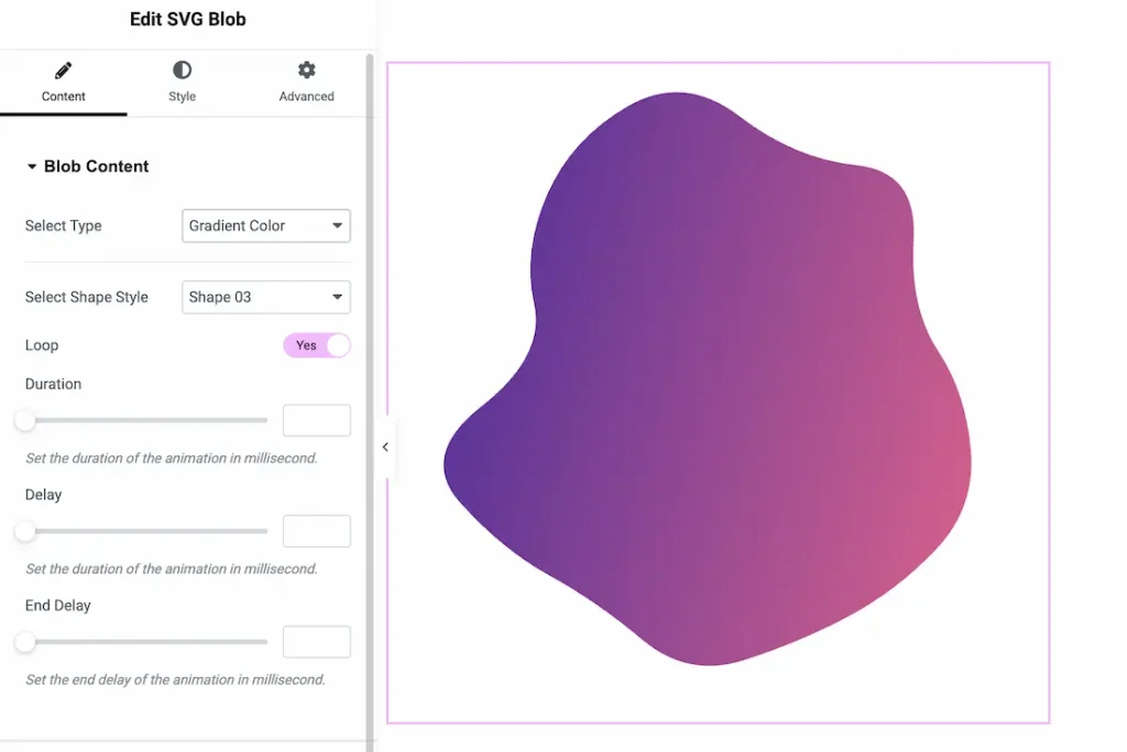 When Select Type- Gradient Color