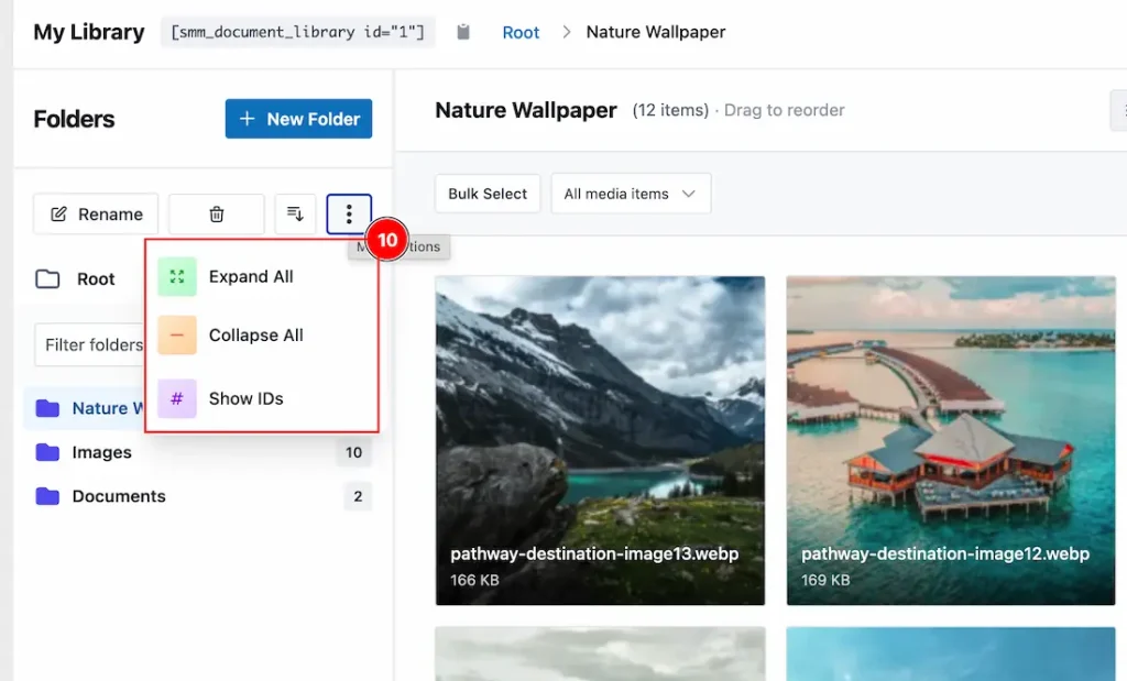 Adding Customizing the document library 04 - BdThemes