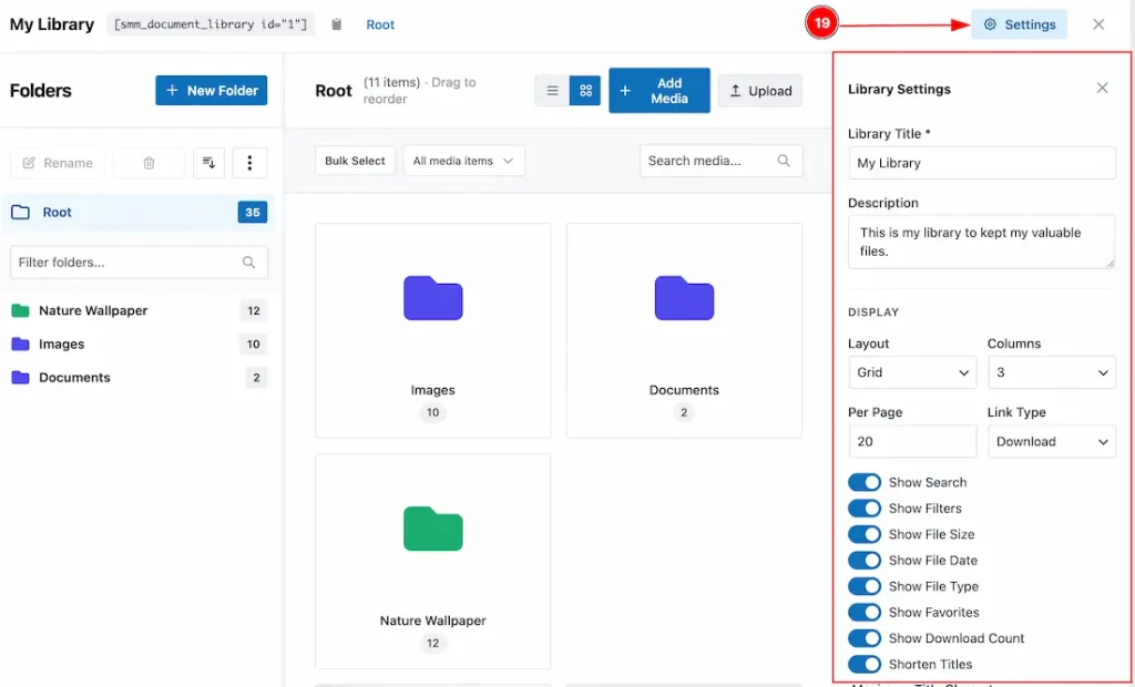 Adding Customizing the document library 09 - BdThemes
