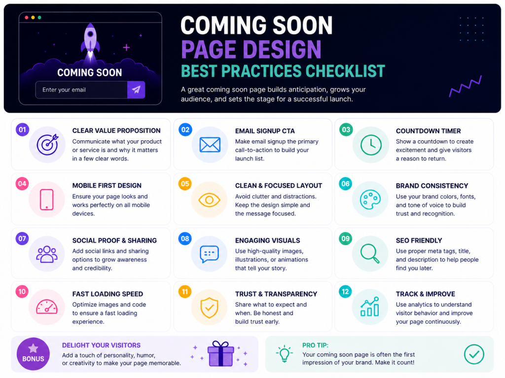 Design Best Practices for Coming Soon Pages in 2026