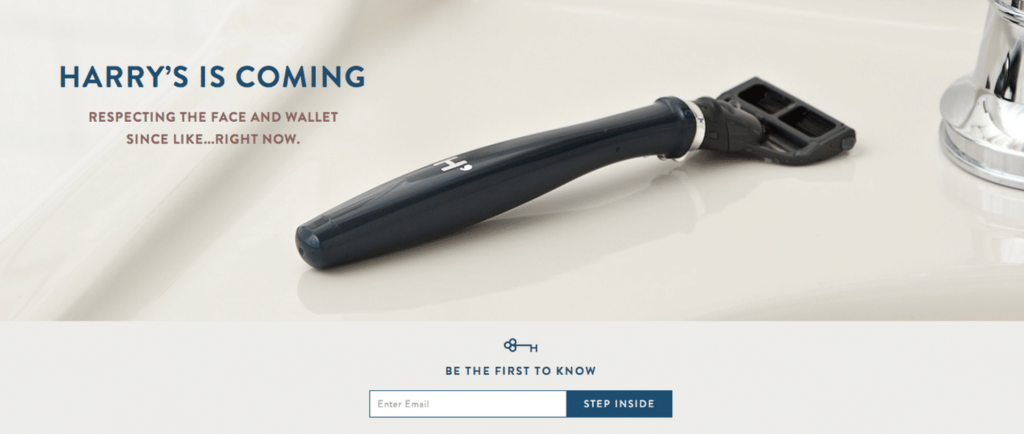 Harry's - best coming soon pages