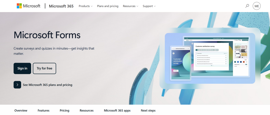 Microsoft Forms - Best Alternatives to Jotform for Smarter Online Forms