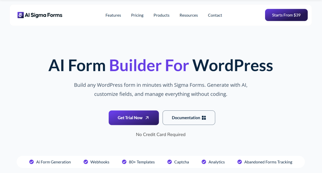 Sigma Forms - Best Alternatives to Jotform for Smarter Online Forms