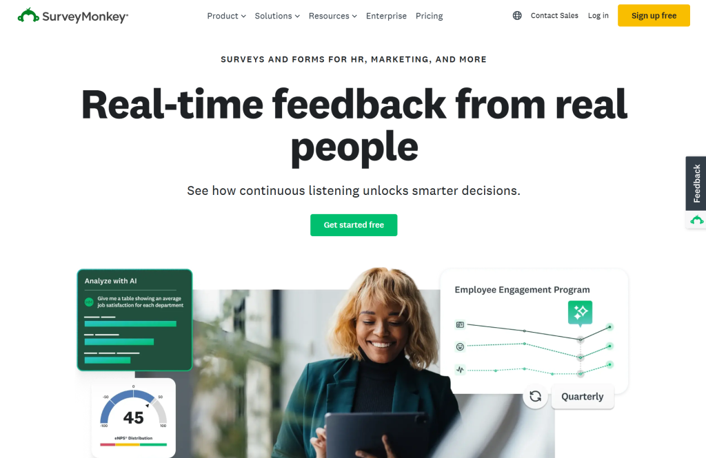 Survey Monkey Forms - Best Alternatives to Jotform for Smarter Online Forms