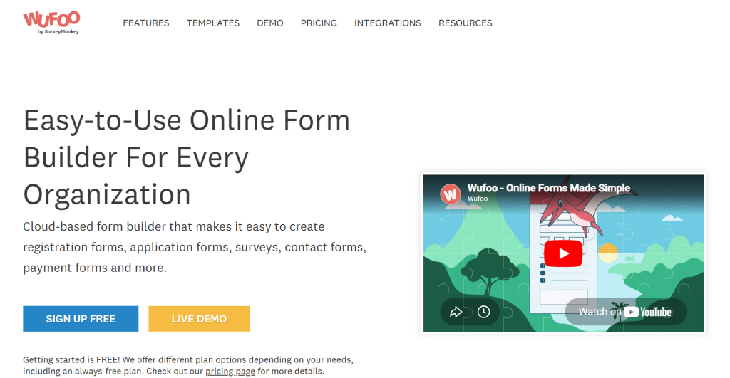 Wufoo - Best Alternatives to Jotform for Smarter Online Forms