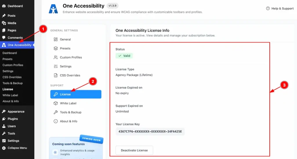 How to Use White Label Branding in One Accessibility Plugin