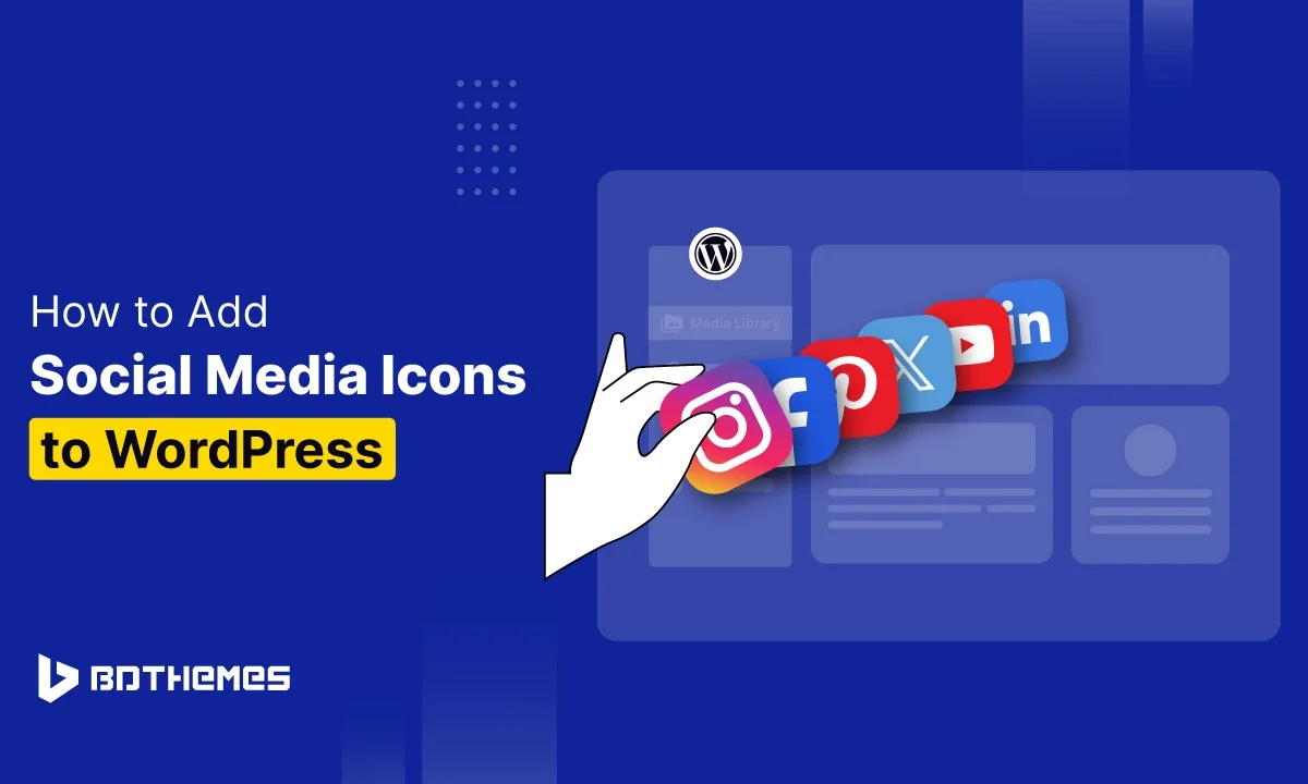 how to add social media icons to wordpress