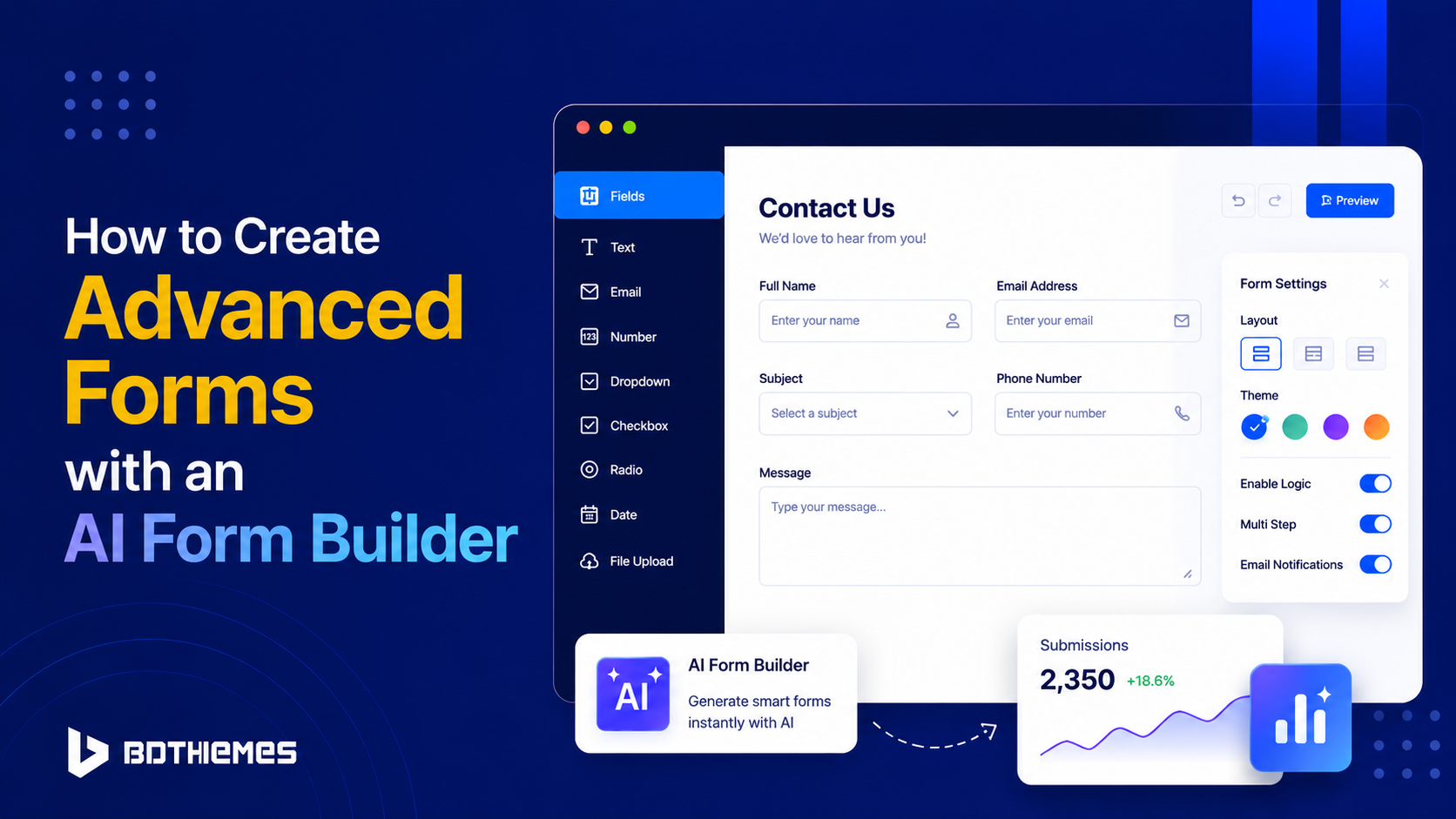 How to Create a Highly Advanced Form Using an AI Form Builder