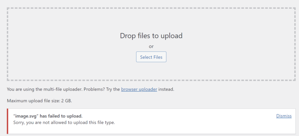 Unsupported File Format