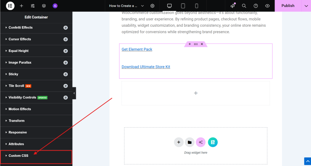 Custom CSS