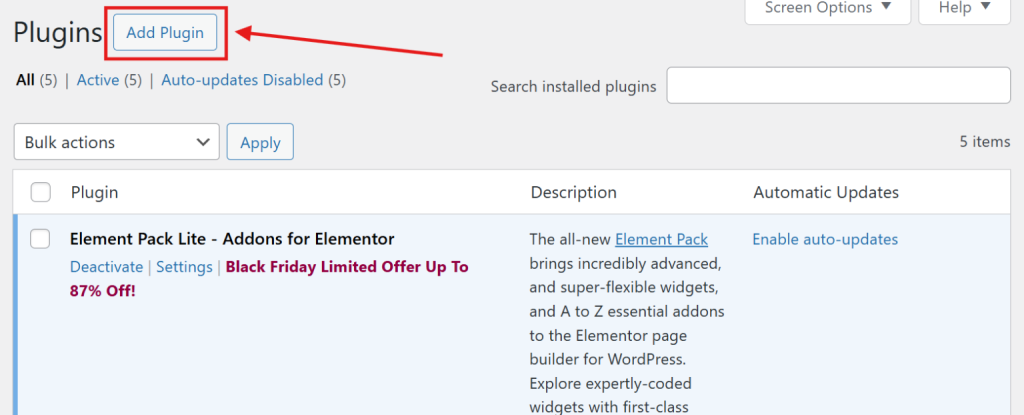 Install the plugin