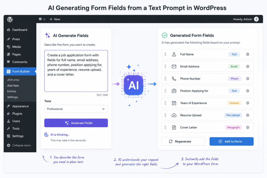 Advance Form Creation with AI