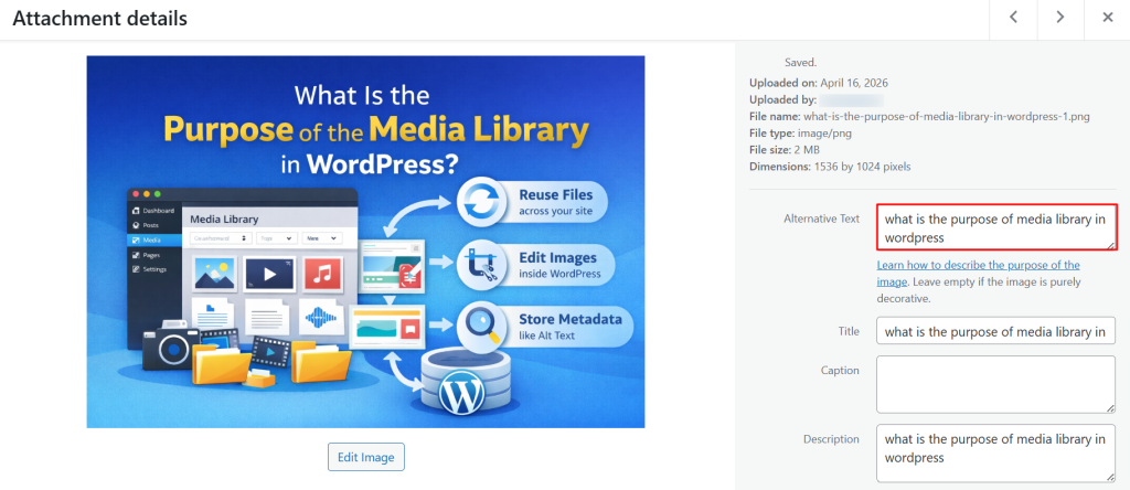 Adding Alt Text